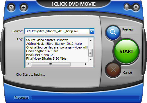 1Click DVD Movie v3.1.0.2